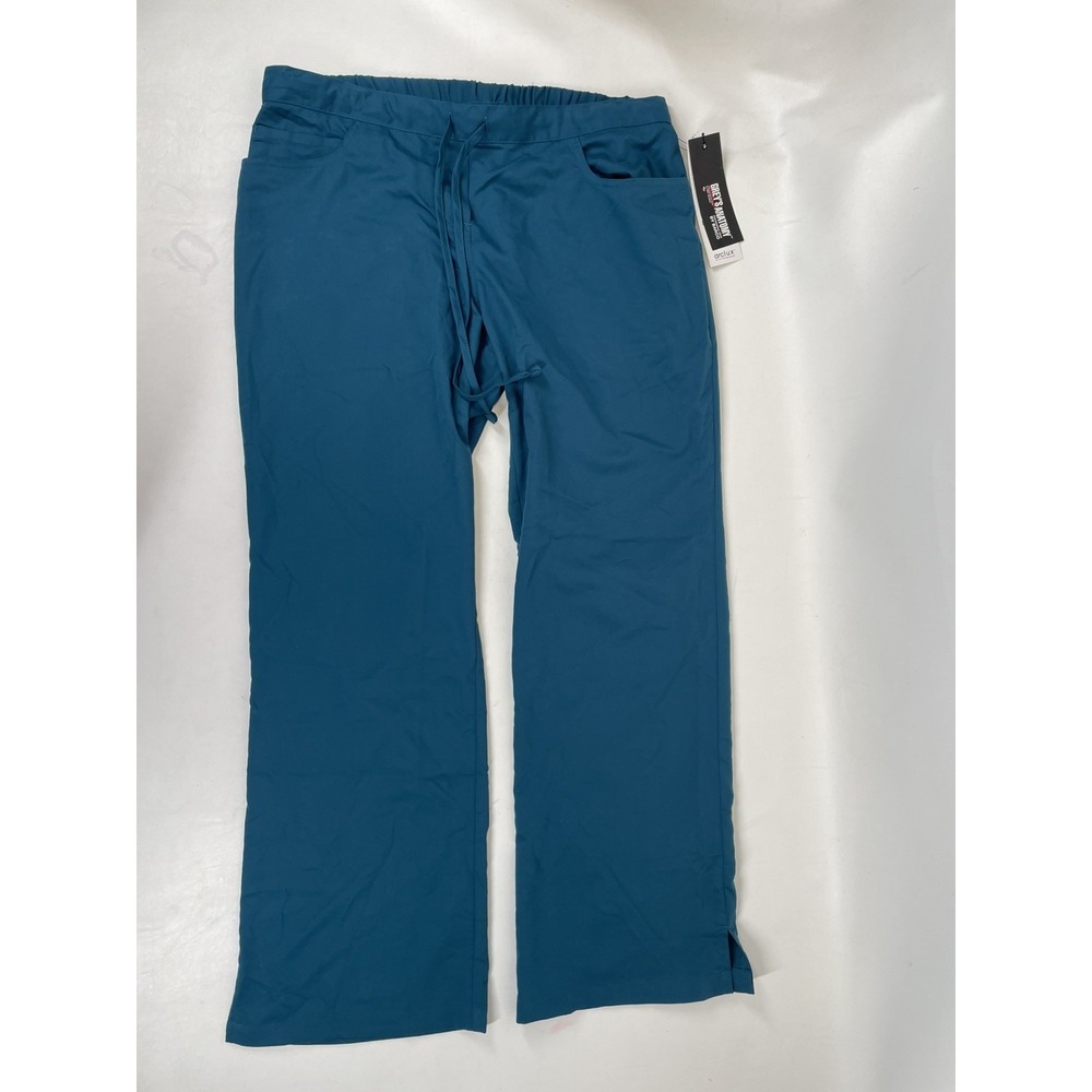 Greys‎ Anatomy Barco Scrubs 5PKT Drawstring Pants Womens Size L Bahama NWT